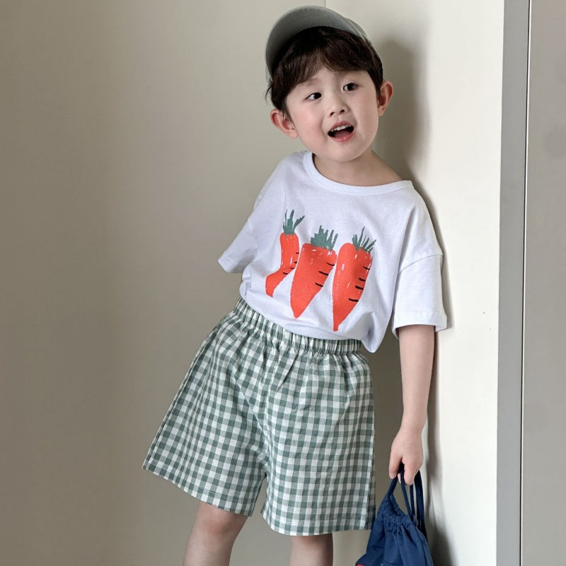 【BABY&KID】夏新作 フルーツプリントセットアップSK063006