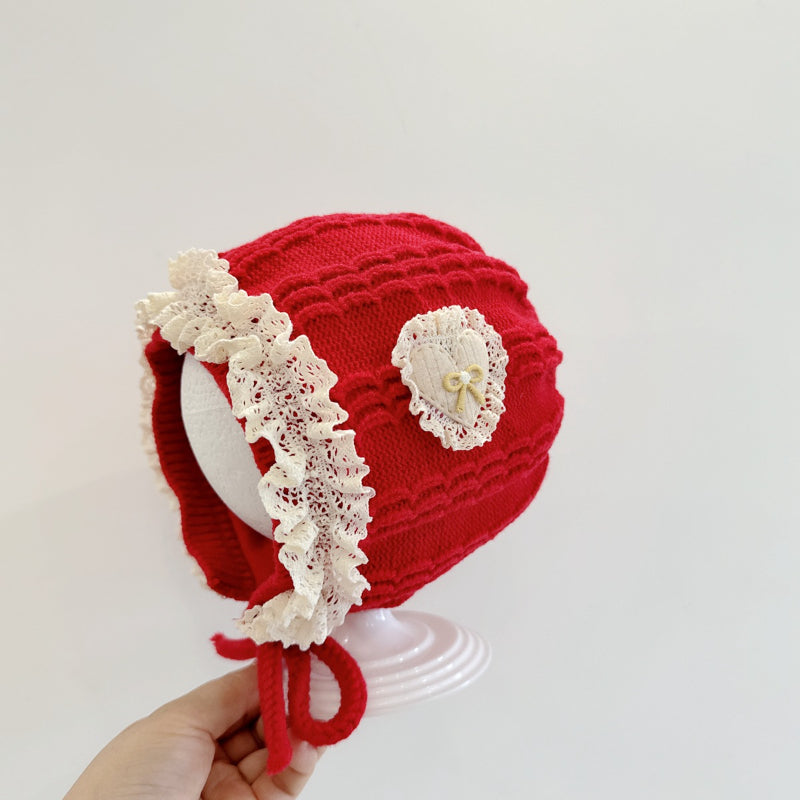 【HAT】ハートレースベビーボンネットSK101614