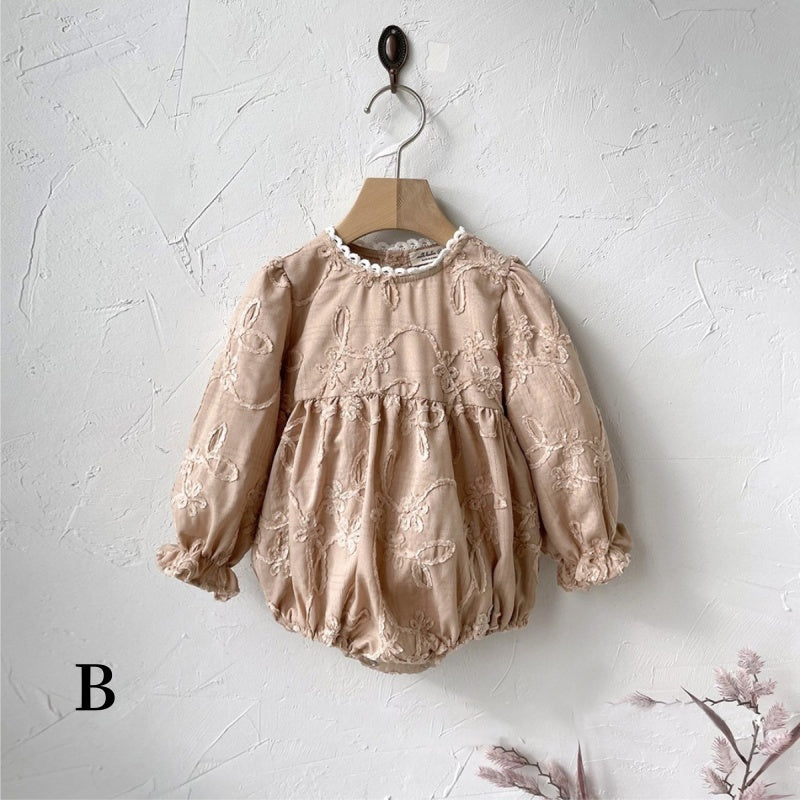【BABY】レースフラワーロンパース、ワンピースSK102213
