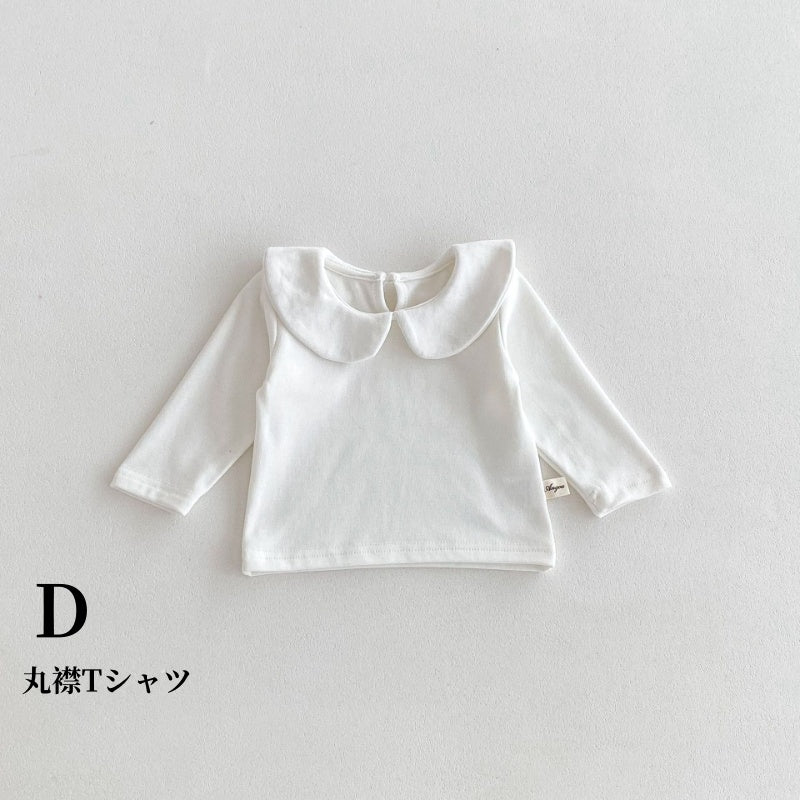 【BABY】花柄サロペットスカート、長袖TシャツSK100331