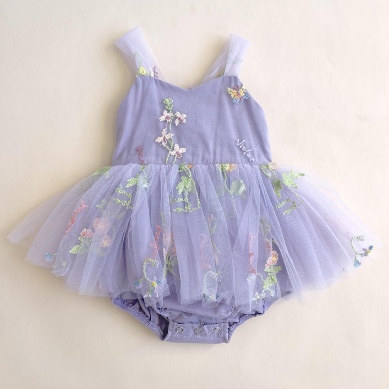 【BABY】夏新作 チュール刺繍キャミロンパースワンピSK082214
