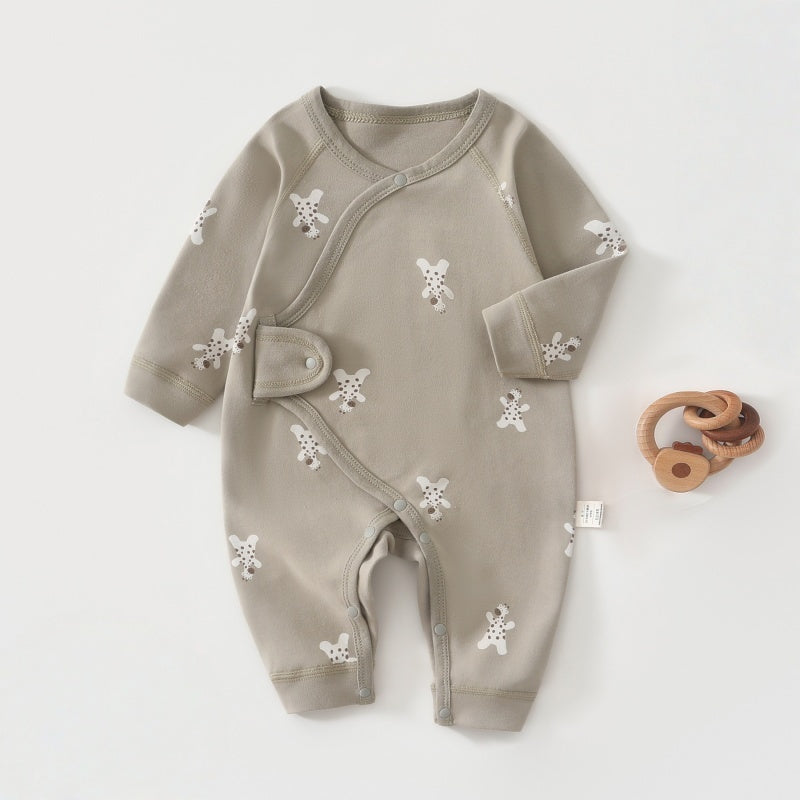 【BABY】北欧風アニマル柄カバーオールSK102602