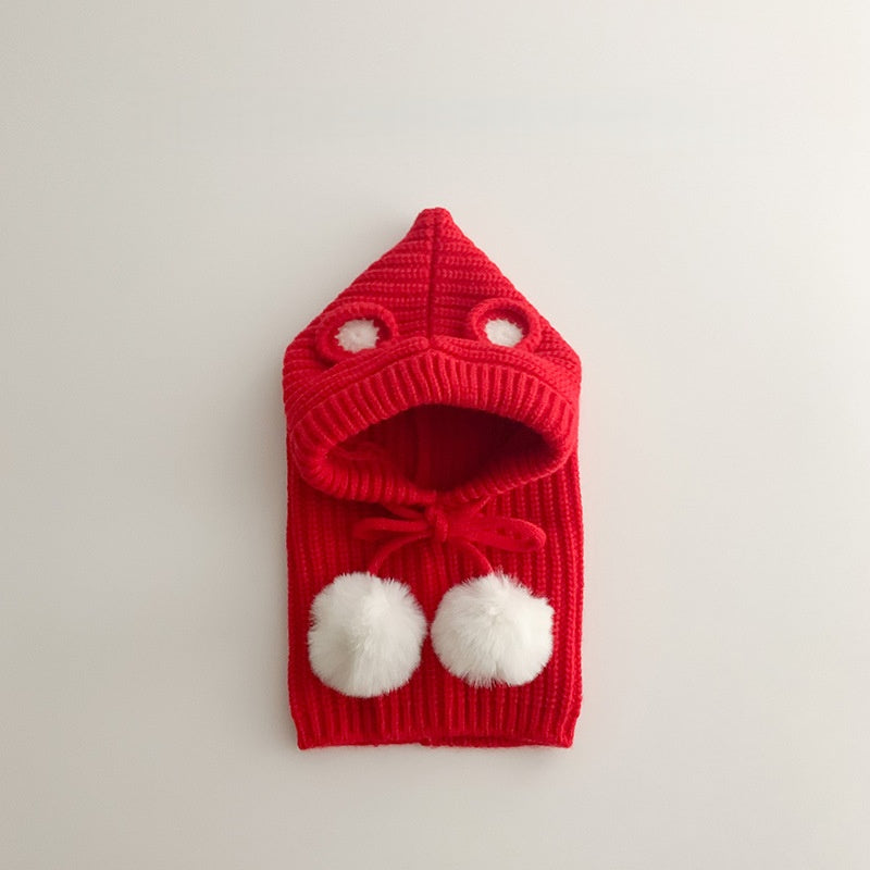 【HAT】クマ耳ポンポン帽子SK102438