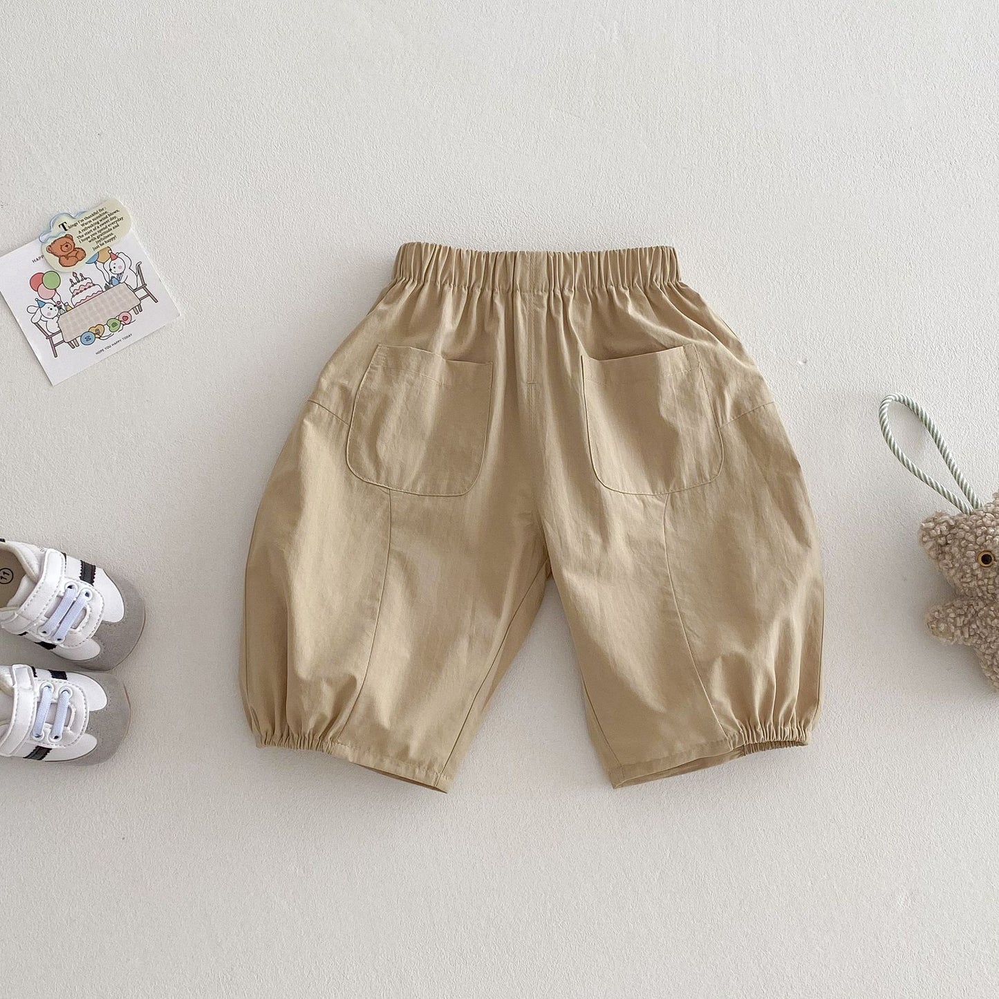【BABY&KID】夏新作 ベーシック無地パンツSK081301