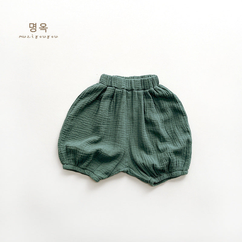 【BABY&KID】夏新作 コットンとリネンのブルマーSK080806