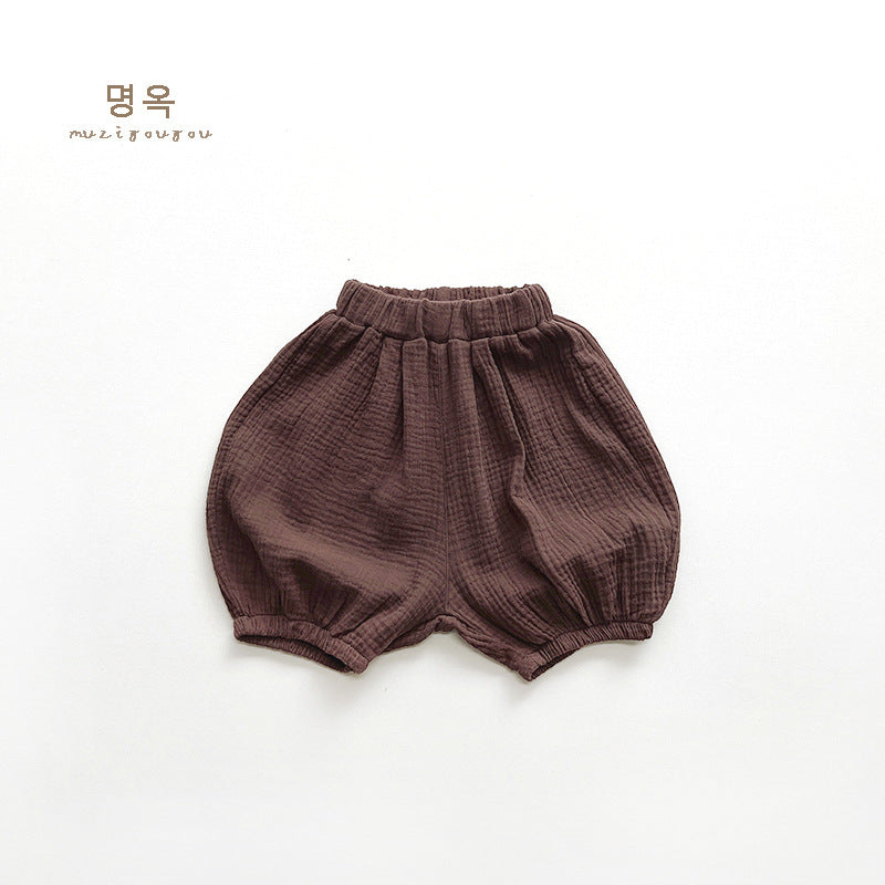 【BABY&KID】夏新作 コットンとリネンのブルマーSK080806
