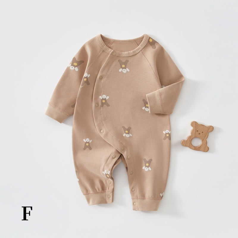 【BABY】北欧風アニマル柄綿カバーオールSK102620