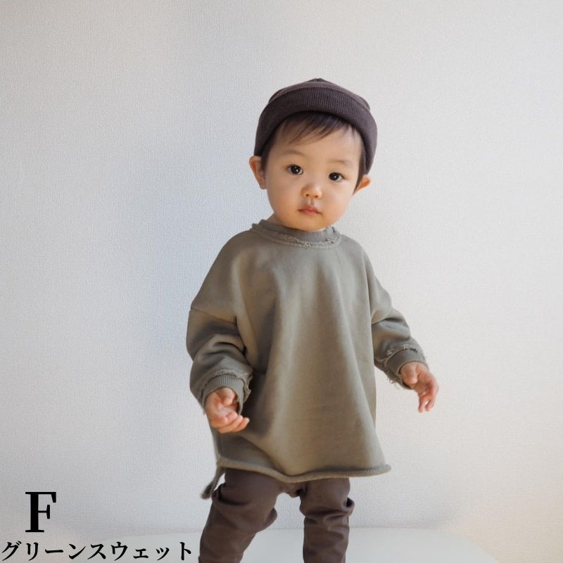 【親子】ゆったりロンパース、スウェットSK101557