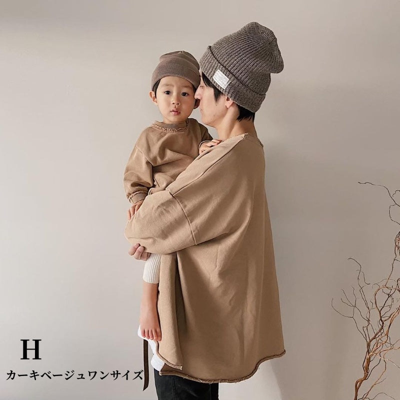 【親子】ゆったりロンパース、スウェットSK101557