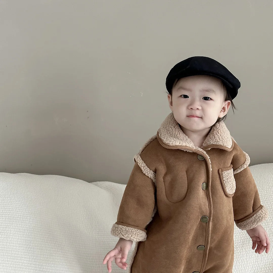 【BABY&KID】冬新作ボアオールインワンORアウターSK11350