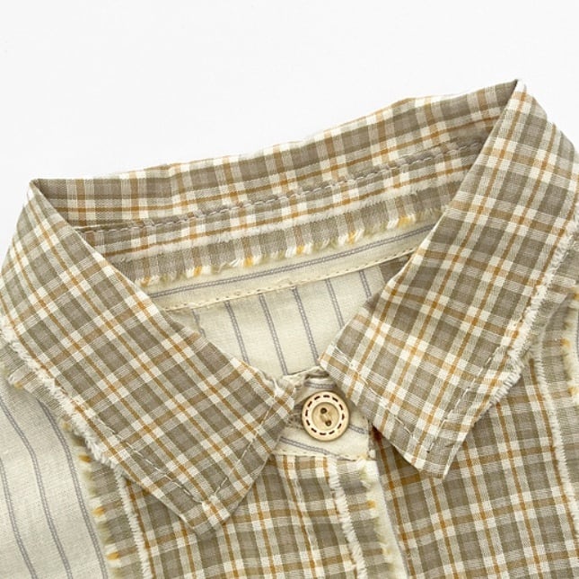 【BABY&KID】オシャレチェックトップスSK051401