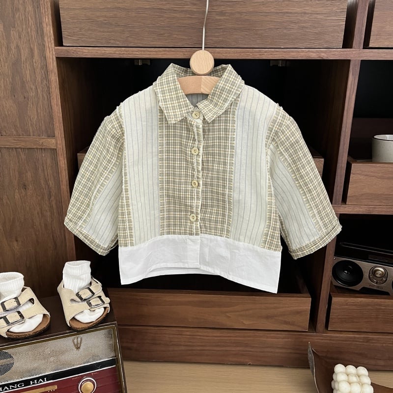 【BABY&KID】オシャレチェックトップスSK051401