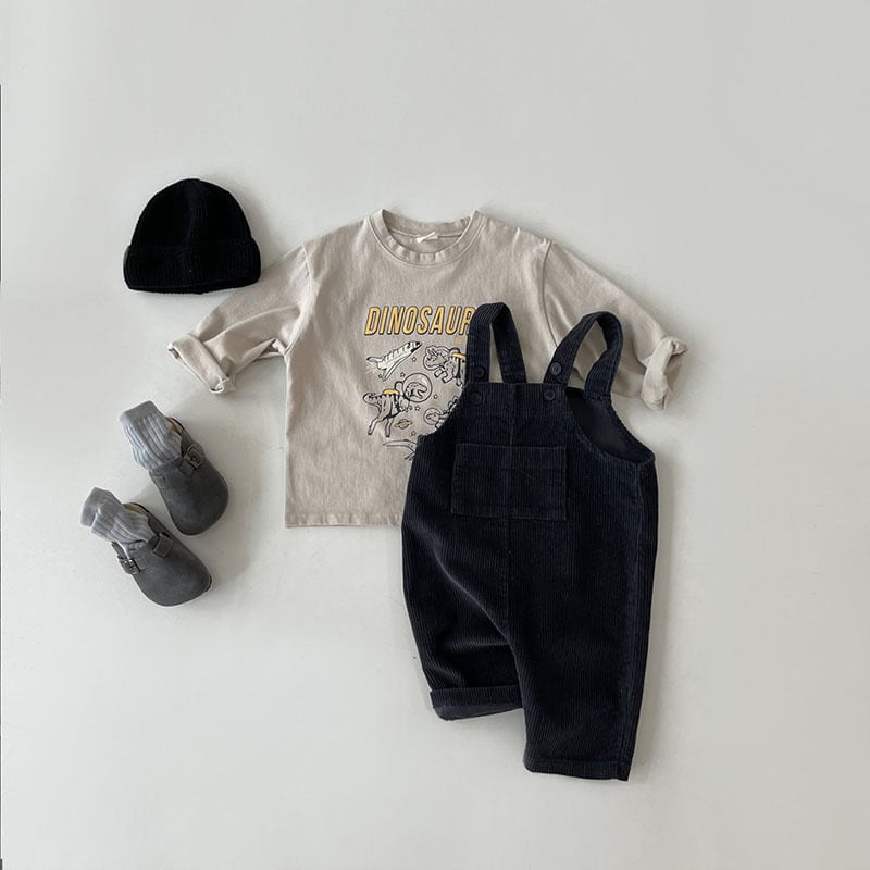 【BABY&KID】韓国風暖かいコーデュロイサロペットSK11325