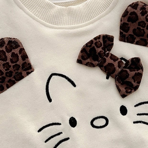 【BABY】 可愛いネコ柄セットアップSK051310
