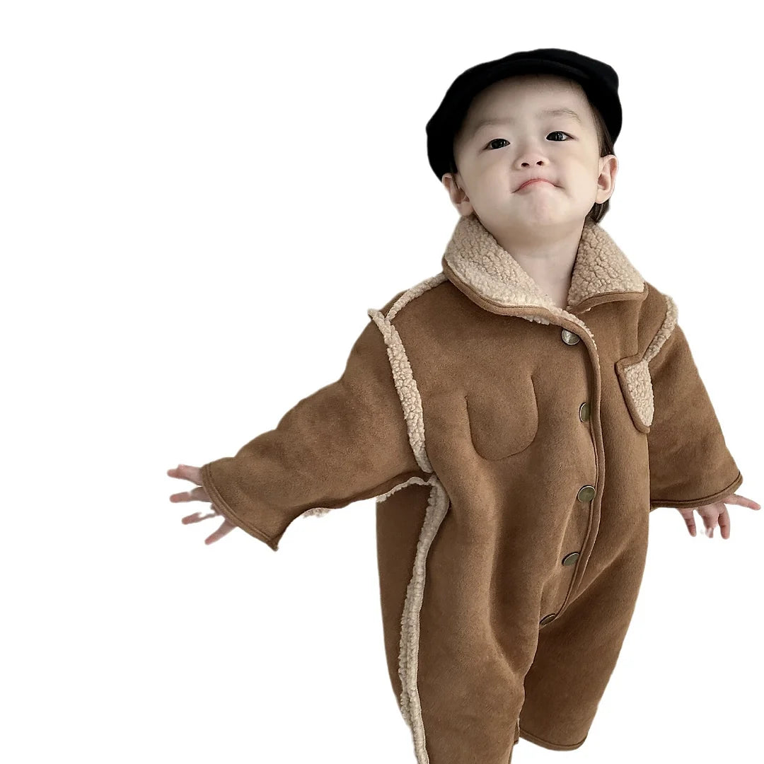 【BABY&KID】冬新作ボアオールインワンORアウターSK11350