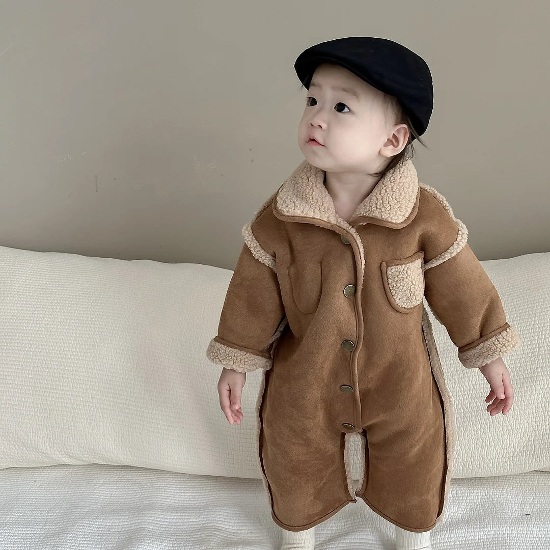 【BABY&KID】冬新作ボアオールインワンORアウターSK11350