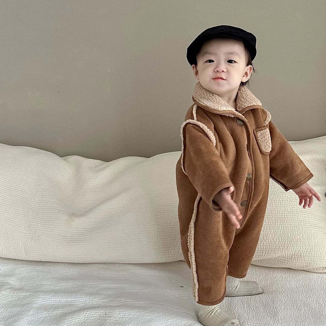 【BABY&KID】冬新作ボアオールインワンORアウターSK11350