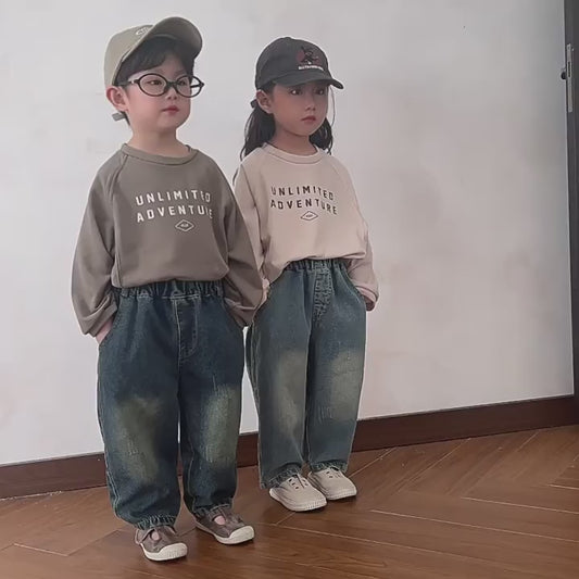 【BABY&KID】ベアポケットデニムパンツSK012904
