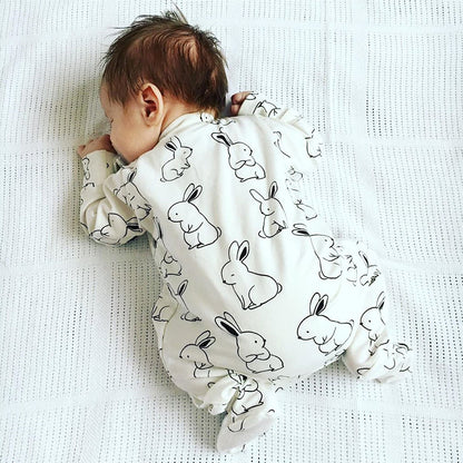 【BABY】北欧風 ラヴィットロンパースSK012503