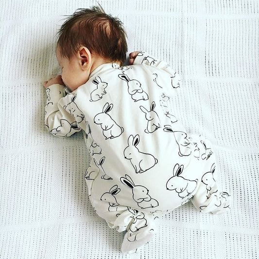 【BABY】北欧風 ラヴィットロンパースSK012503