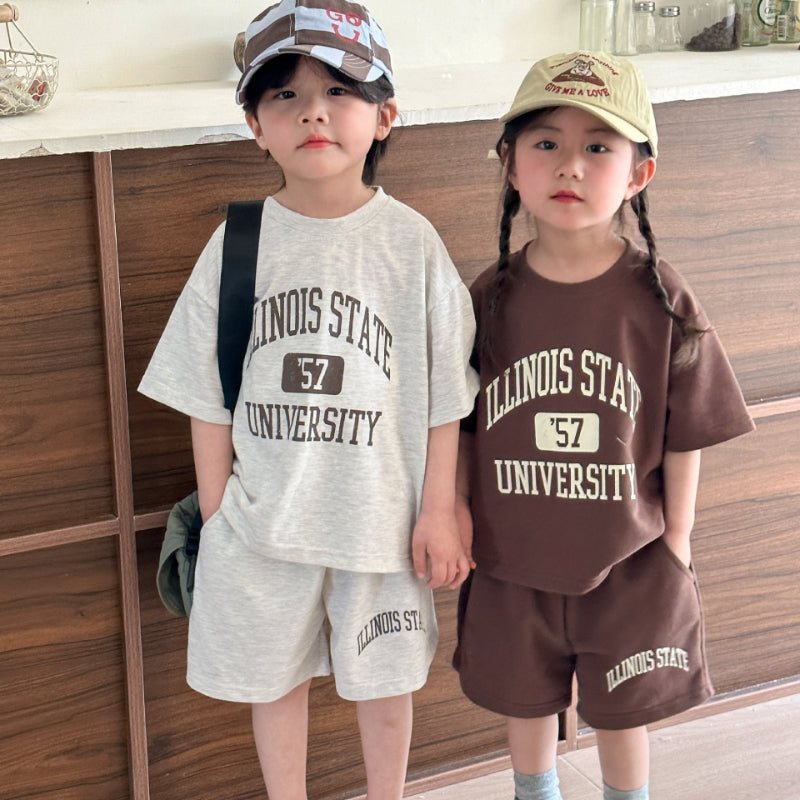 【BABY＆KID】夏新作 ILLINOIS STATEセットアップ SK063002