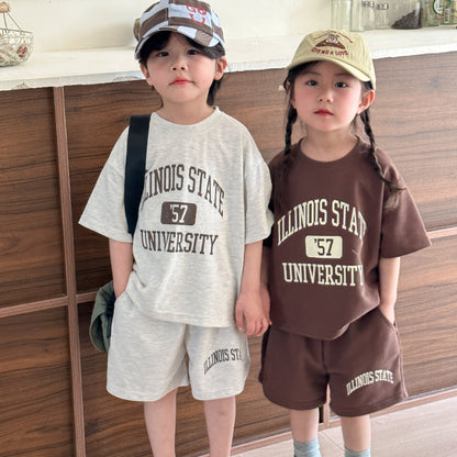 【BABY＆KID】夏新作 ILLINOIS STATEセットアップ SK063002