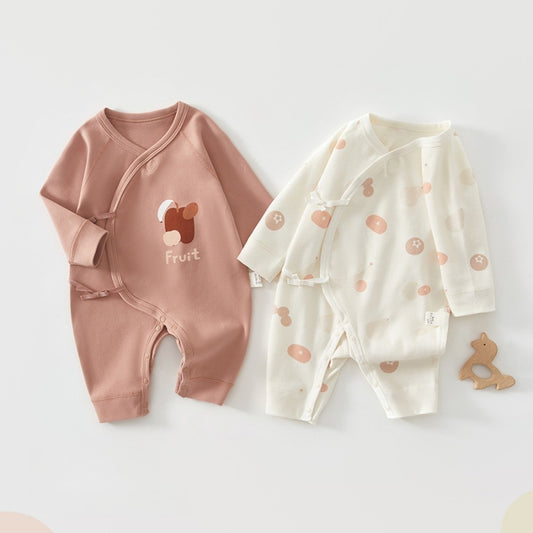 【BABY】カートゥーン柄綿紐付きカバーオールSK103801