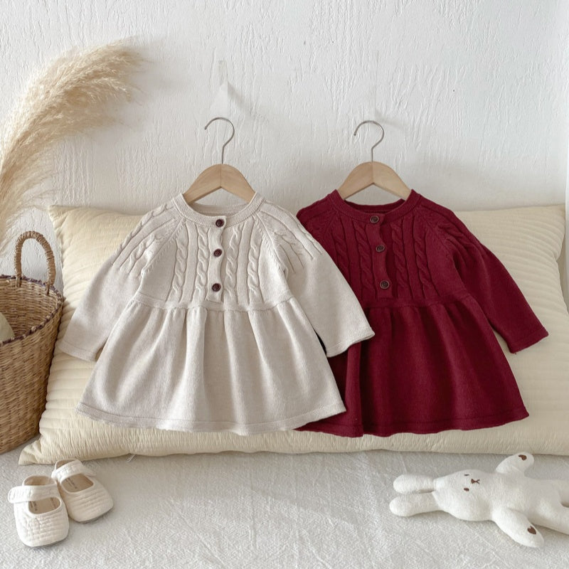 【BABY&KID】シンプルニットワンピースSK092713