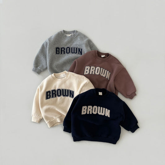 【BABY】BrownオシャレトレーナーSK031416