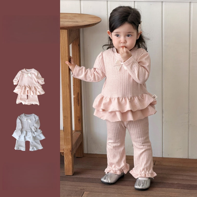 【BABY】スウィートリボンニットセットアップSK103708