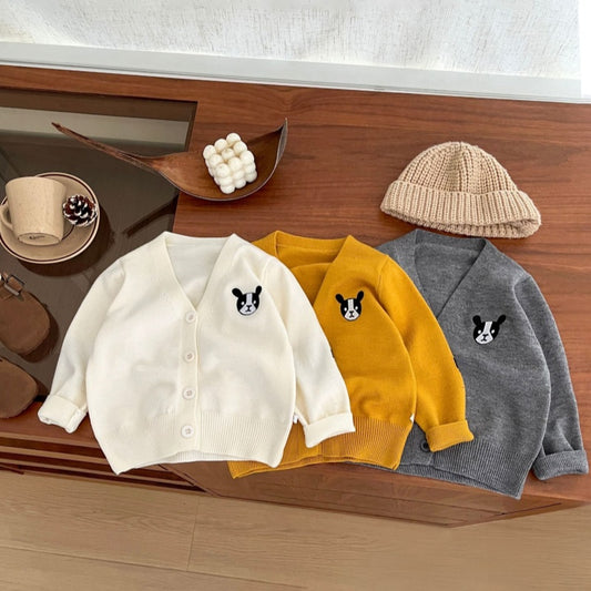 【BABY&KID】韓国風VネックニットカーディガンSK101834
