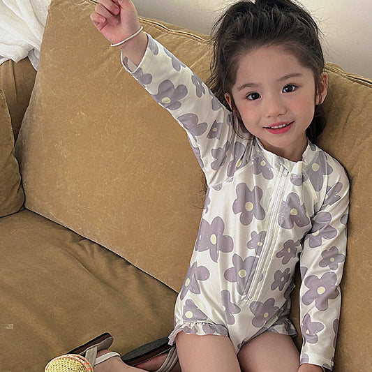 【BABY&KID】夏新作 小花柄水着SK090906