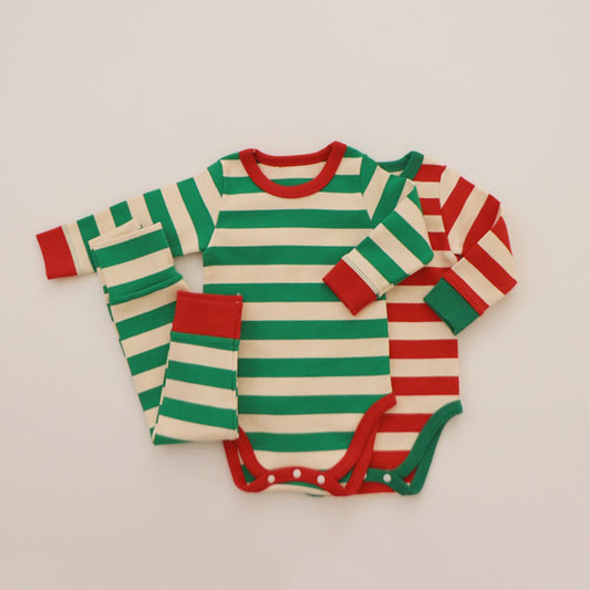 【BABY】ボーダーロンパースorTシャツ&レギンスSK101542