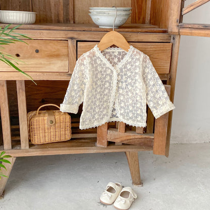 【BABY】夏新作 刺繍入り日よけシャツSK081518