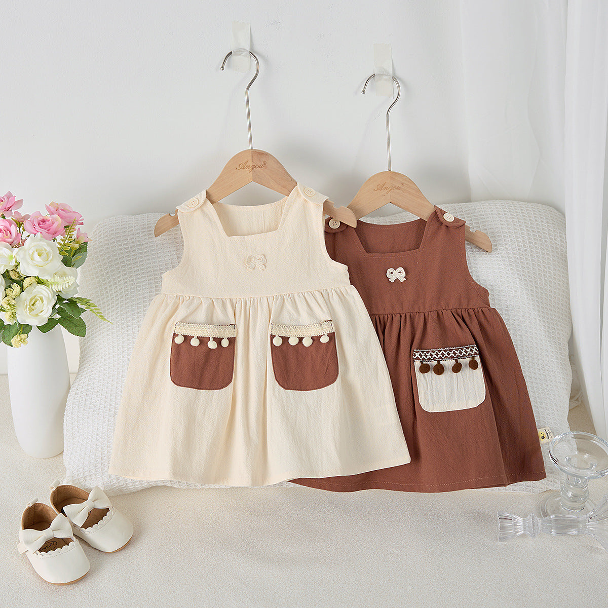 【BABY&KID】夏新作 ノースリーブレトロワンピースSK062313