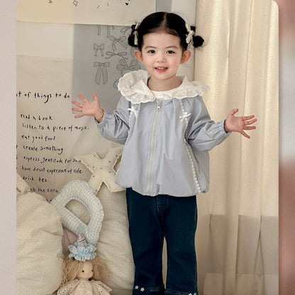 【BABY】リボンフード付きアウターSK103709