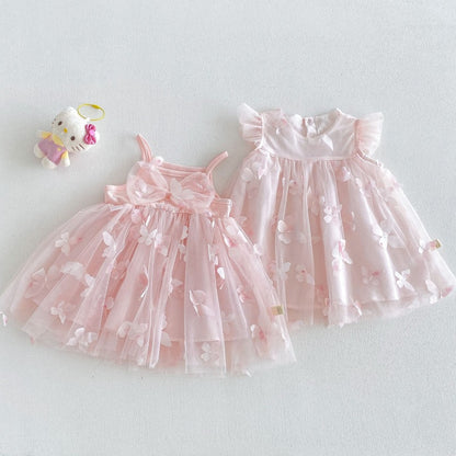 【BABY&KID】夏新作立体バタフライワンピースSK106112