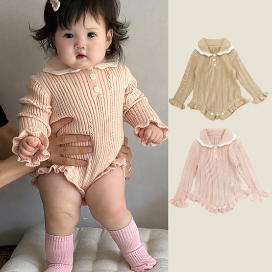 【BABY】ウェーブヘムニットロンパースSK101808