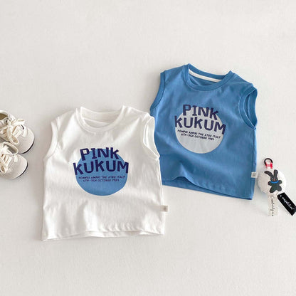 【BABY&KID】夏新作 PinkkukumノースリーブTシャツSK062724