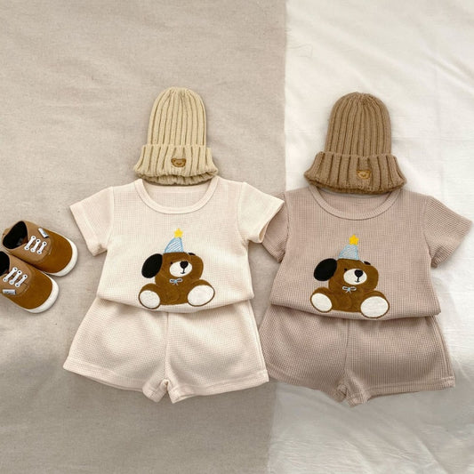 【BABY】夏新作 くま刺繍セットアップSK072513