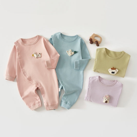 【BABY】北欧風無地カートゥーンカバーオールSK108412