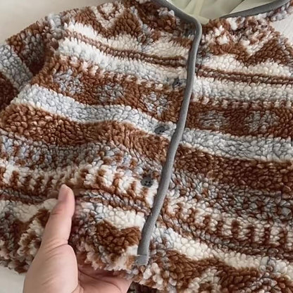 【BABY&KID】冬新作レトロ裏起毛ジャカードジャケットSK102902