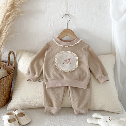 【BABY&KID】クルーネックうさぎセットアップSK092710