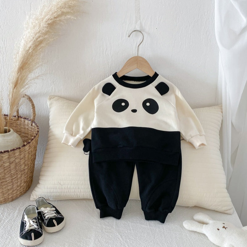 【BABY&KID】クルーネックパンダセットアップSK092705