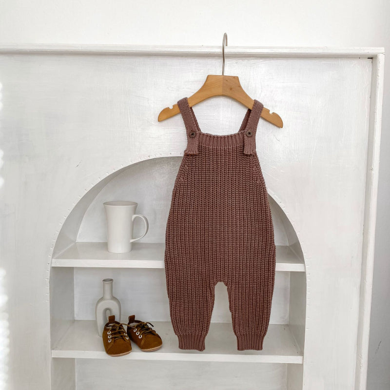 【BABY】厚手ニットサロペットカバーオールSK100728