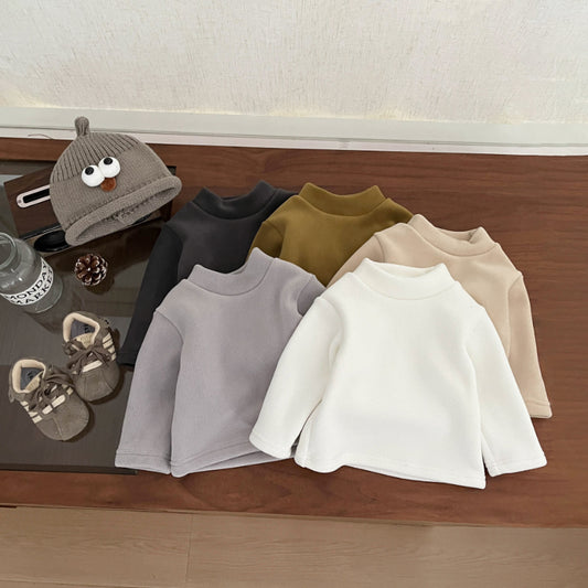 【BABY&KID】冬新作 無地ベーシック裏起毛インナーSK102329