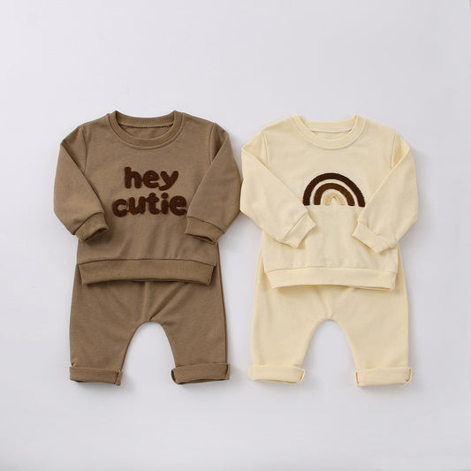 【BABY&KID】英字カジュアルセットアップSK030312
