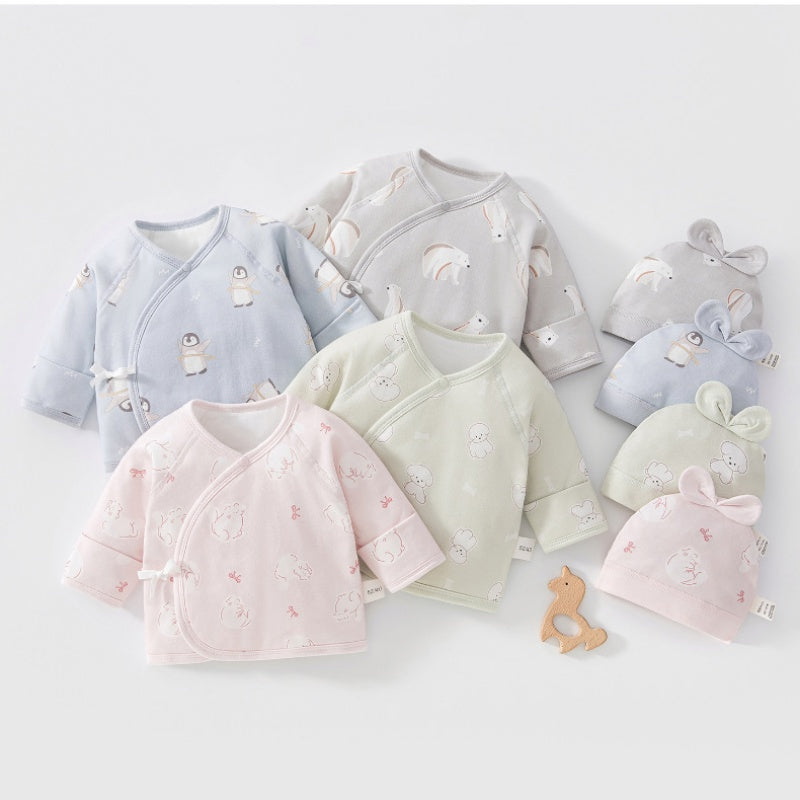 [BABY] Winter New Cartoon Quilted Short Underwear & Hat SK108201