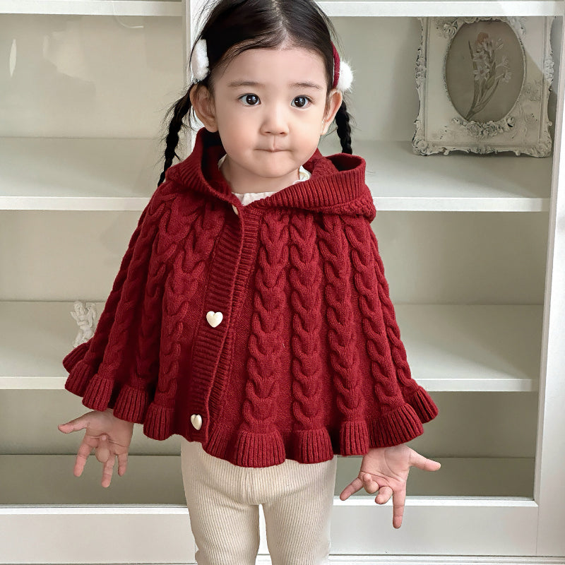 【BABY&KID】ニットフードマントSK101451
