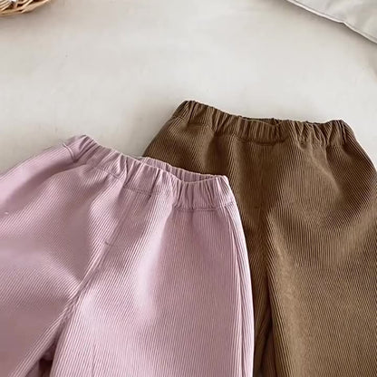 【BABY&KID】冬新作小花裏起毛パンツSK102519